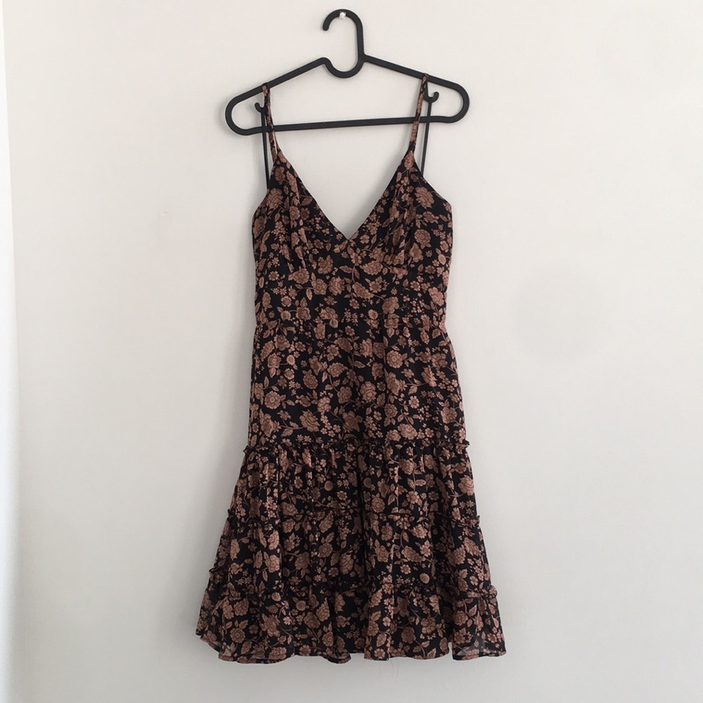 From Nordstrom Rack, Ever After Brand, Size XL, Black with Brown Floral Pattern
